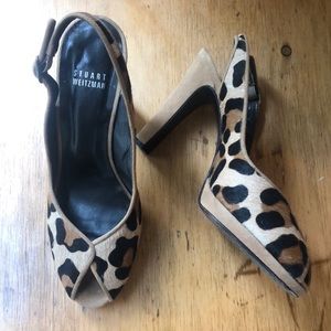 Stuart Weitzman leopard heels